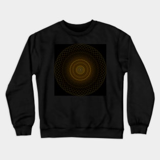 Mandala Golden Circles in black Crewneck Sweatshirt